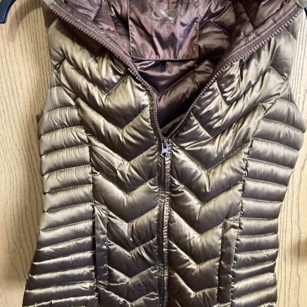blanc noir Brown Quilted Vest